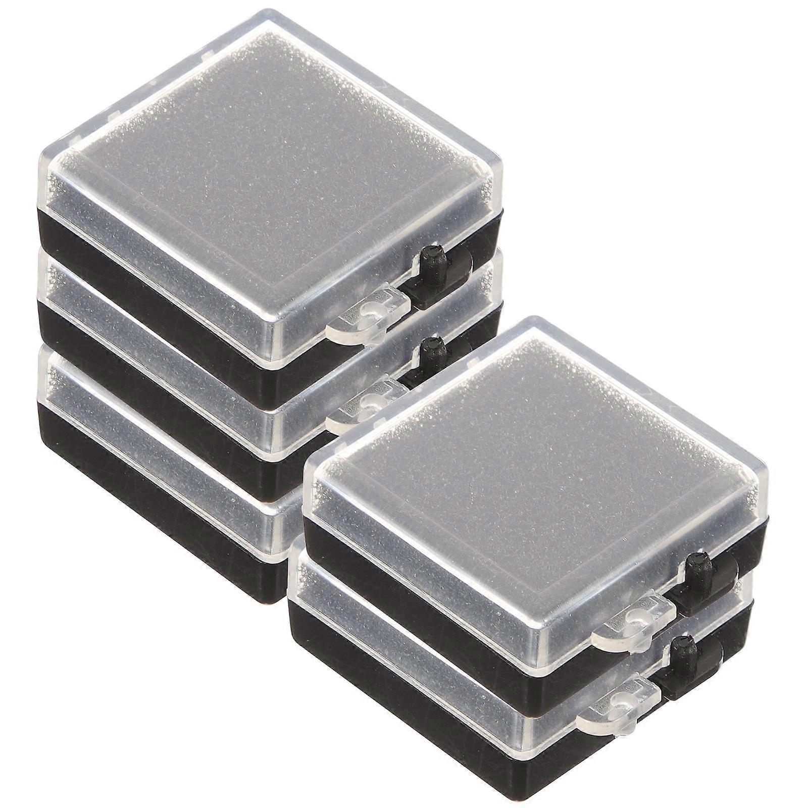 5 Piece Static Resistant Electronic Component Storage Case with Transparent Top and Durable Sponge Organizer for Safe, Compact Part Storage and Easy