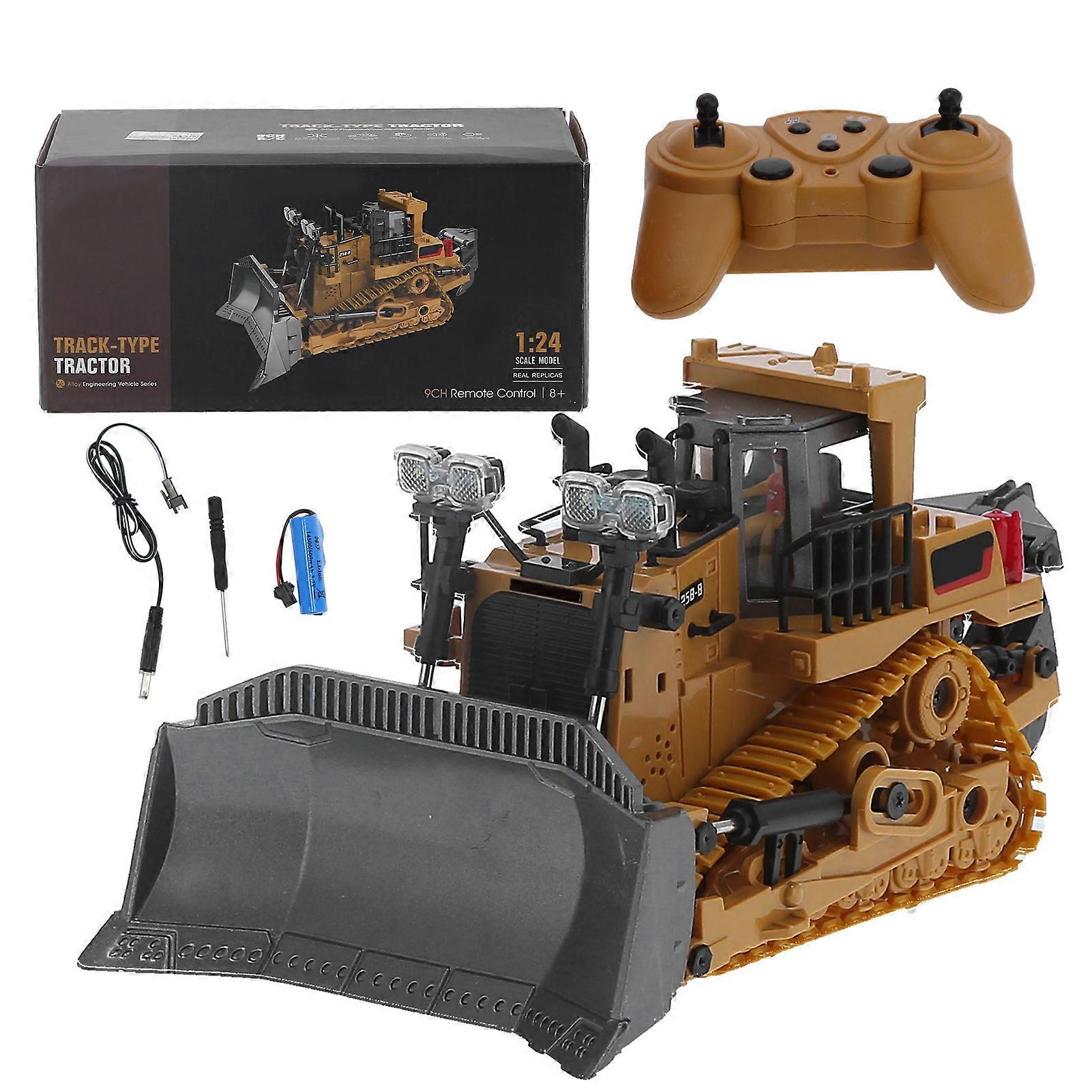 1/24 Scale Crawler Remote Control Front Loader Toy Kid's Plastic Shovel Loader Electric Tractor