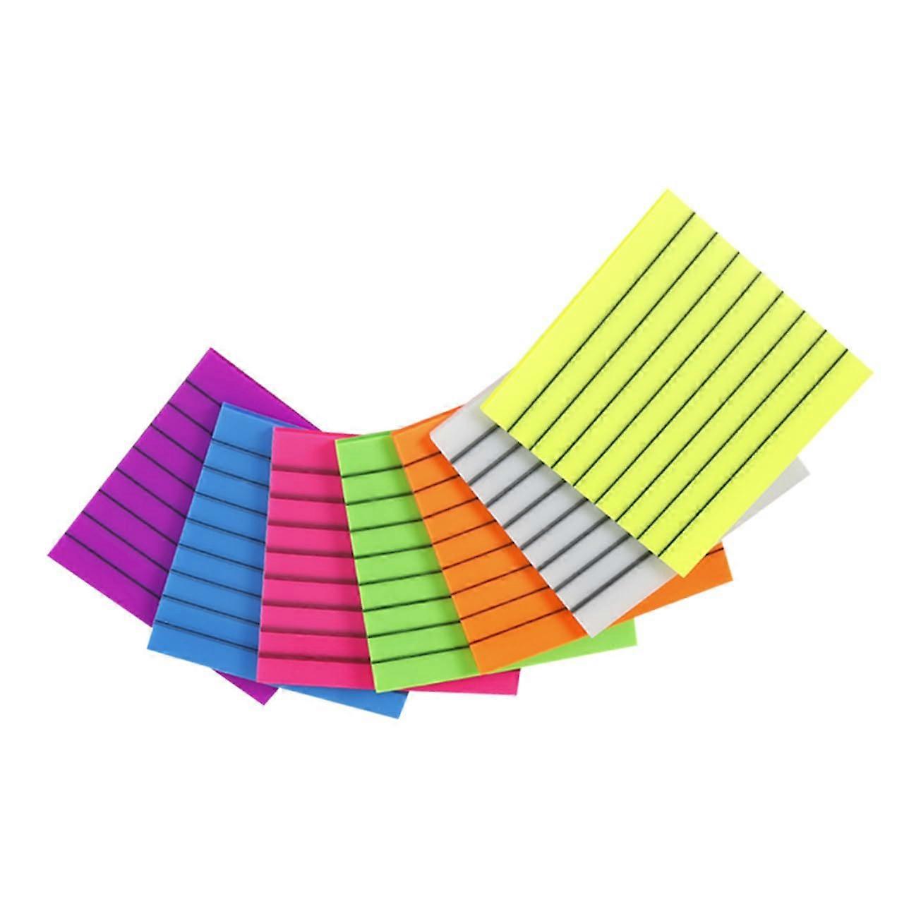 7 Sweet Notes Transparent Portable Glitter Highlighter See Erasable Things Board For Bookmarks Book Tabs Sent Sticky Tape List Not Like Post With PVC