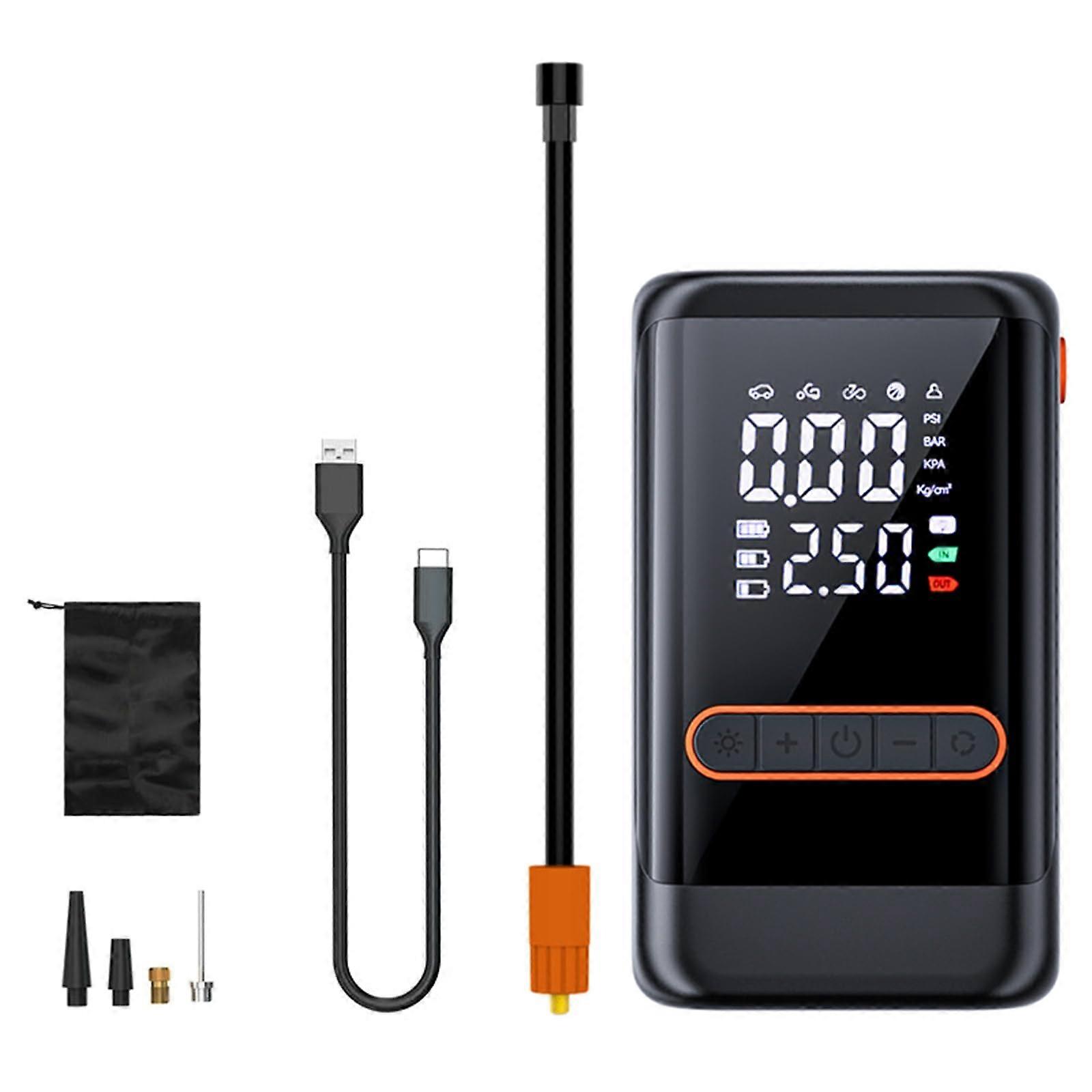 Intelligent Digital Display Air Pump Easy Portable Tire Inflator Efficiency Pump for Quick Inflation of Car and Bicycle Tires