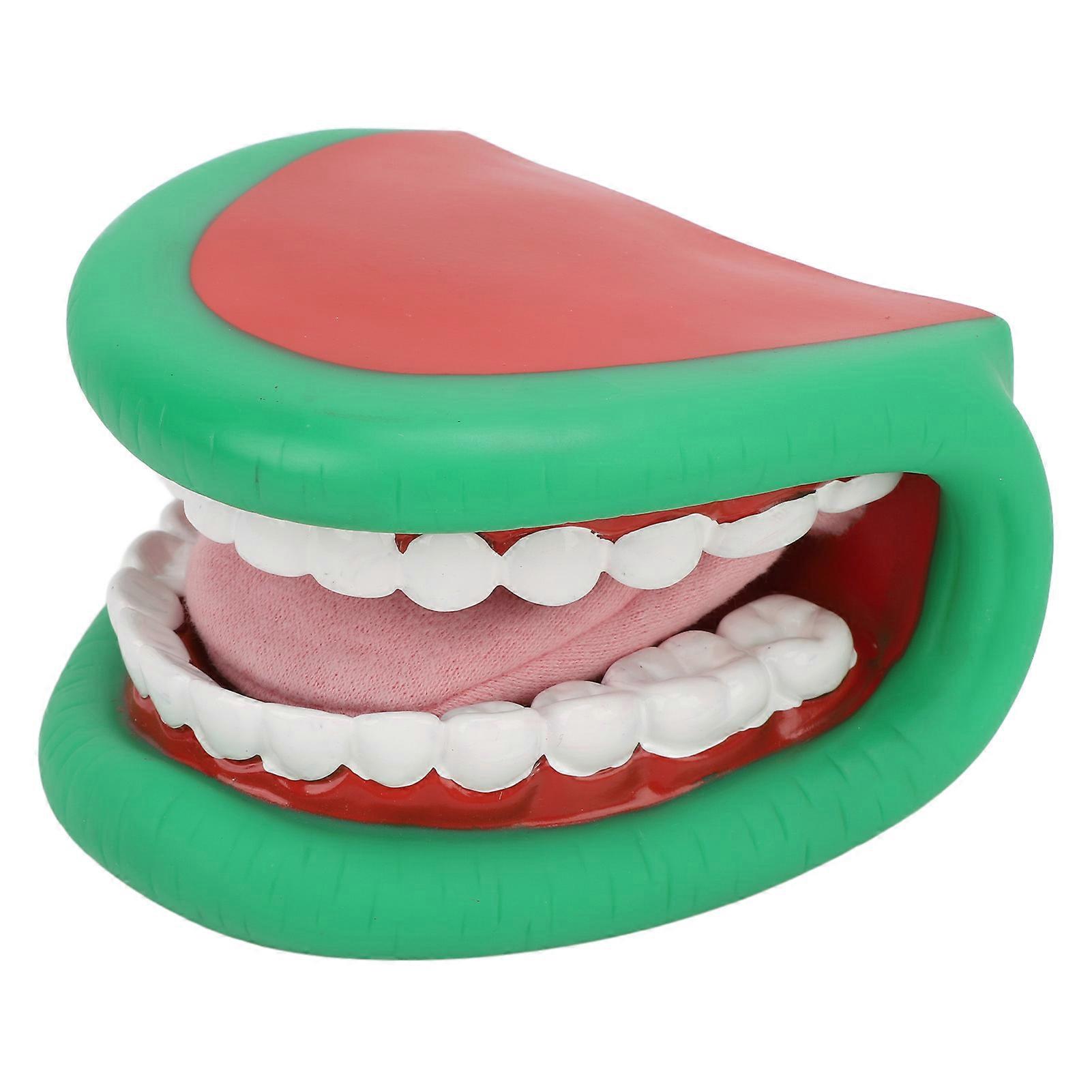 Mouth Puppet with Tongue Toothbrush 28 Teeth Health Presentation Speech Training Dental Mouth Hand Puppet for Children