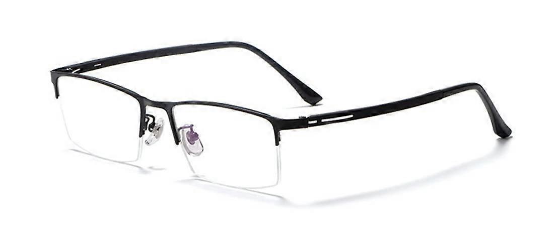 Titanium Metal Frame Glasses Half Frame Glasses Frame Ultralight Glasses Frame Men Without Strength Men Colour 1