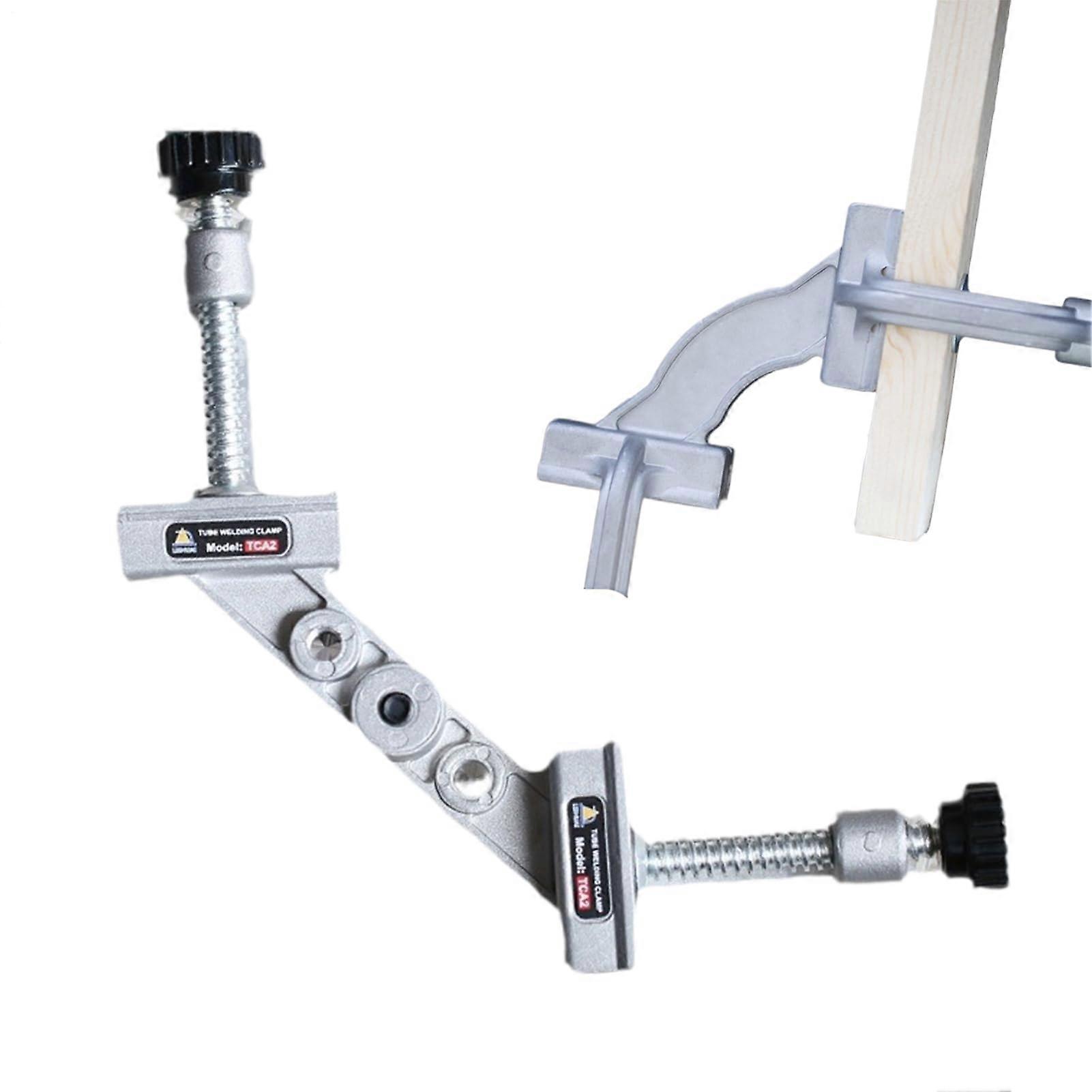 Eckzwinge Pipe Clamp Adjustable Aluminum Aid for Welding, Carpentry, Frame Construction, Metal Pipes, Wood Projects Ref: 6595