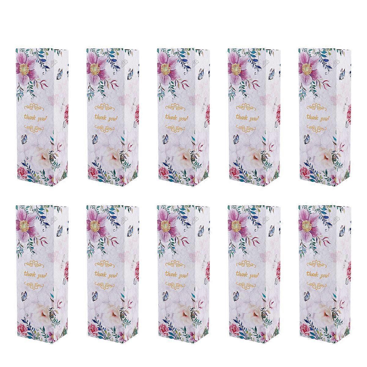 Dessert Box Baking Cookie Nougat Boxes Purple 21.5x7x5cm Simple And Elegant Design Cookies 20Pcs