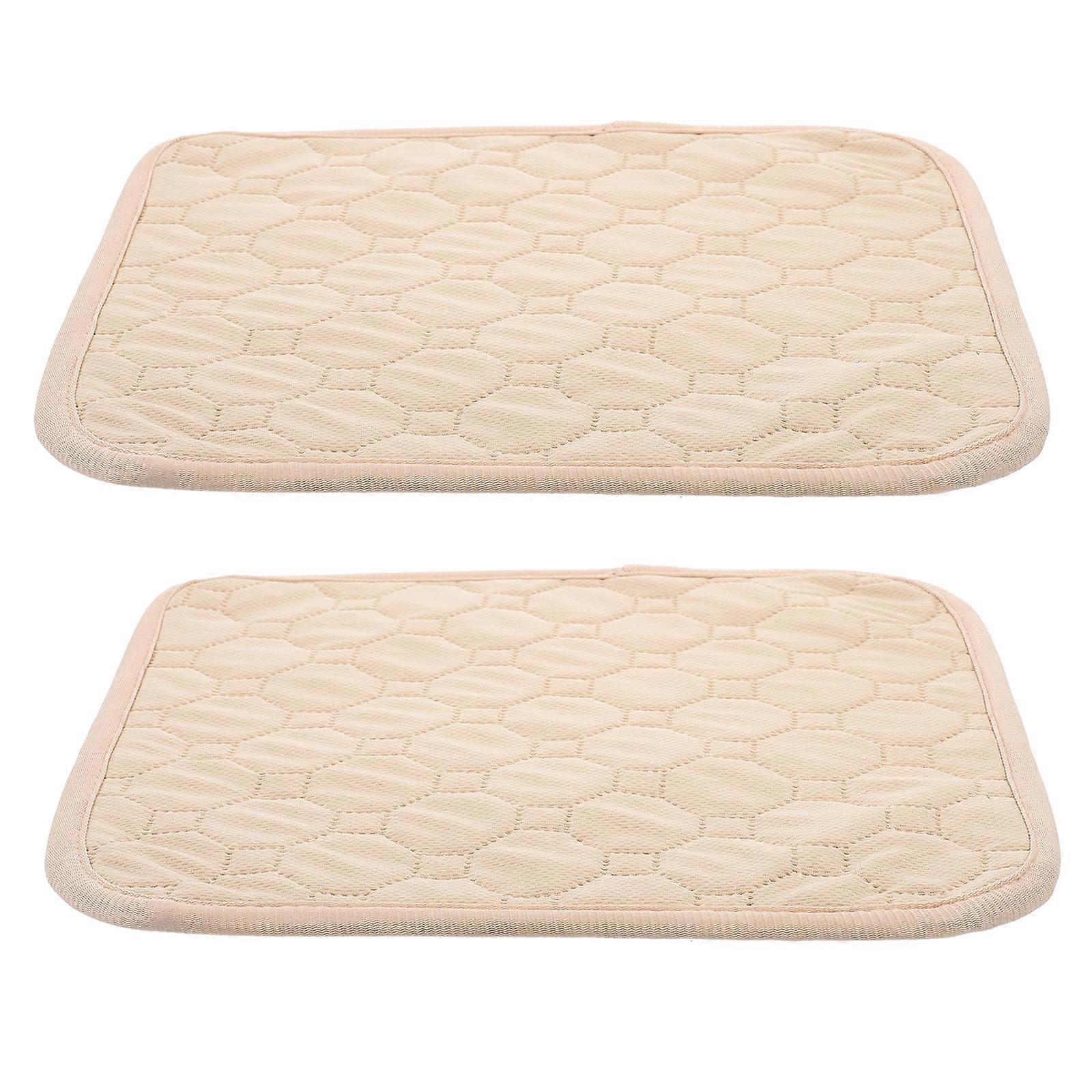 2pcs Washable Reusable Hamster Pee Pads Pet Training Pads for Guinea Pig Chinchilla Cage Soft Comfortable Bedding Easy Cleaning