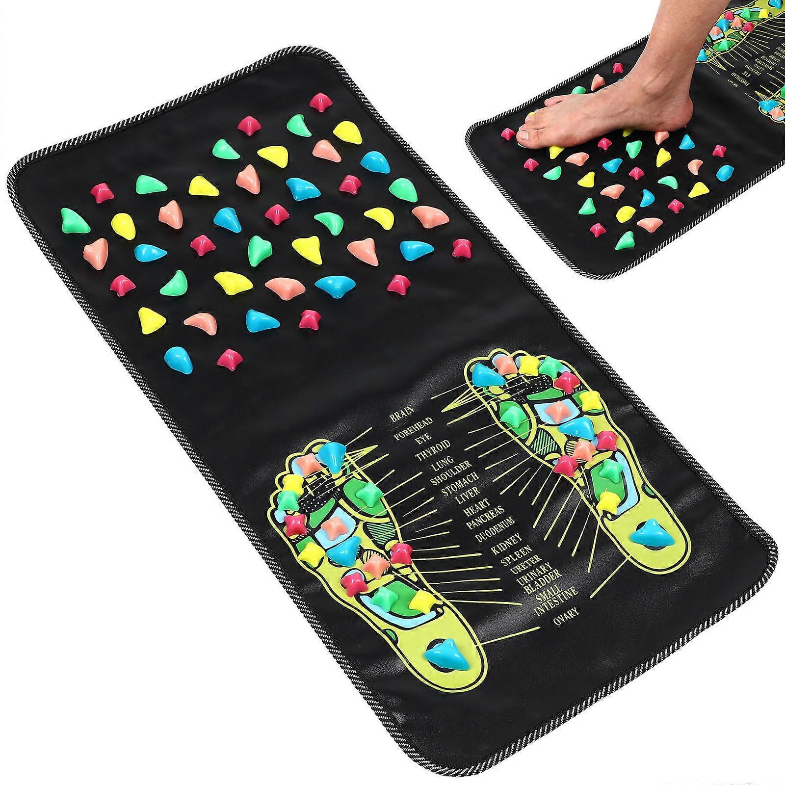Assorted Color PP Foot Massage Pad for Home Use Relieves Fatigue Stimulates Acupoints 29.5 x 11.8 inches