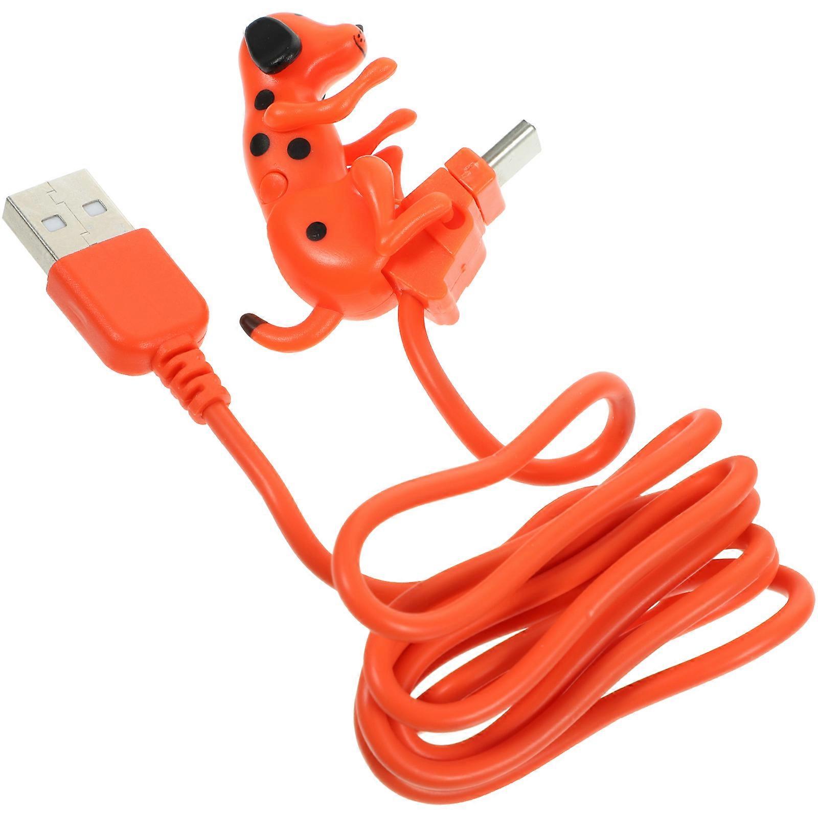 Creative Portable Dog USB Charger Cable – Multi Function Charging & Data Transfer for Pet Lovers, Fun Decompression Toy for Dogs
