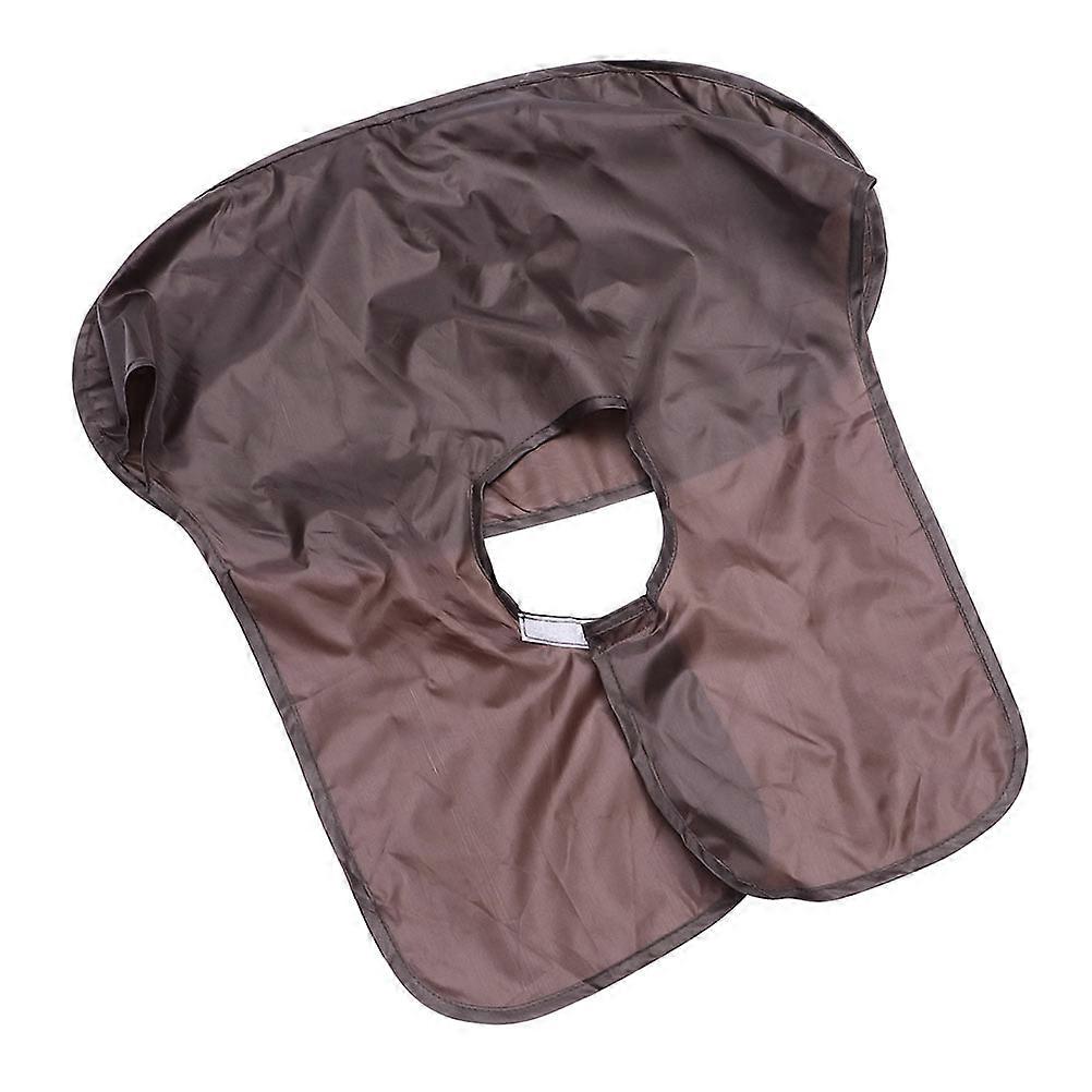 Durable Beard Apron Shaving Accessory Hair Catcher 65x56cm Coffee 1Pc