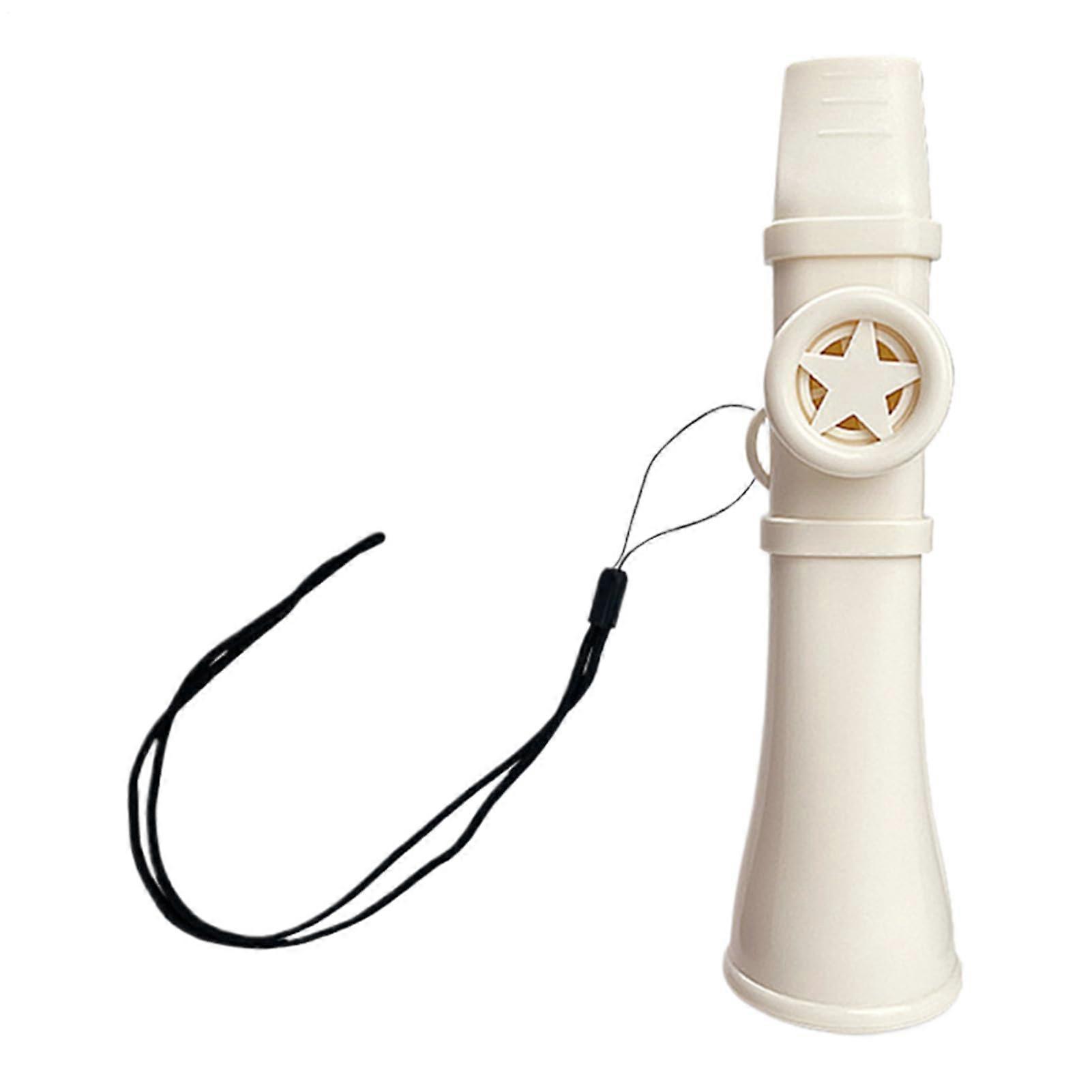 Kazoo with Clear Stable Sound NonSlip Music Toy for Practice, Trips, Parties White