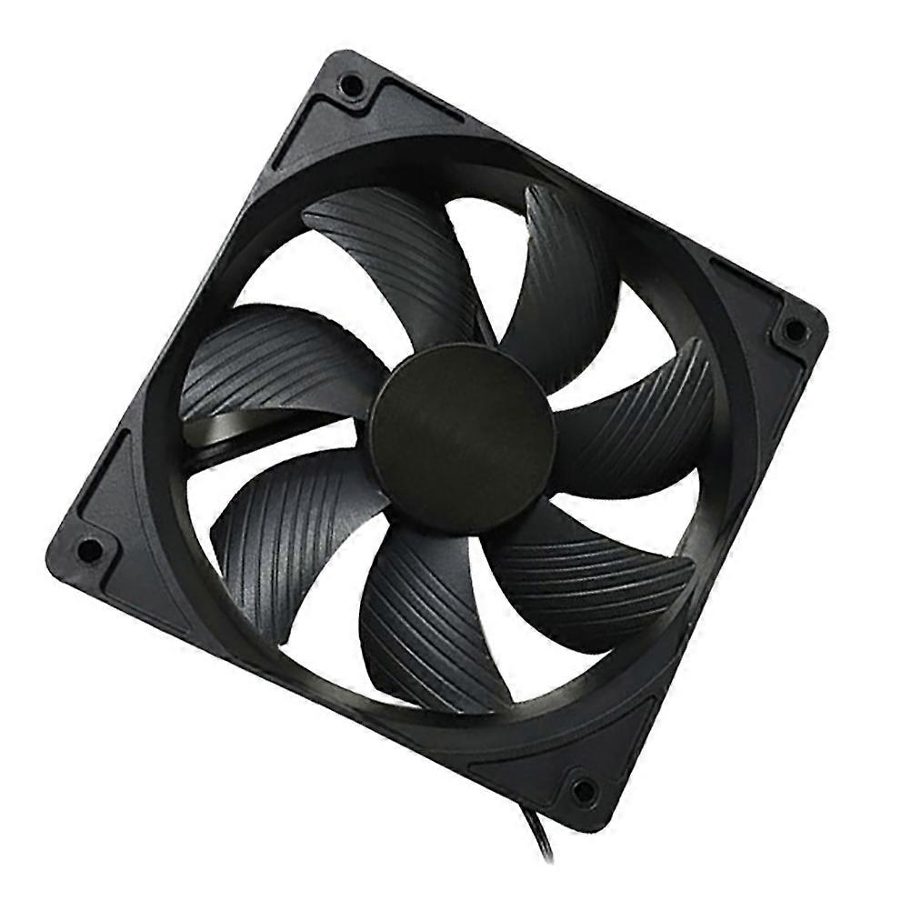 Computer Case Fan With Large Chassis Heat Management 12cm X 12cm X 2.5cm ABS Material 1Pack