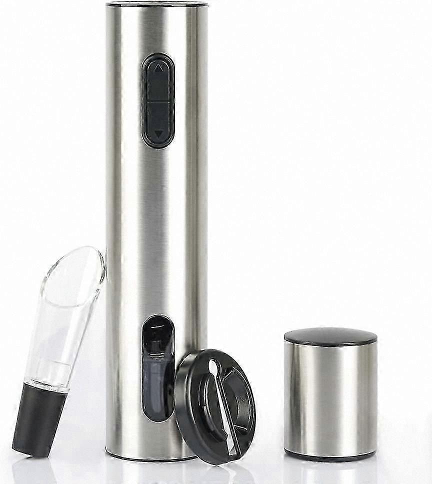 Rechargeable Electric Wine Opener with Type-C Port, Silver Finish