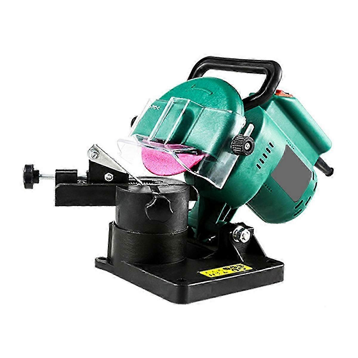 Electric Chainsaw Sharpener 100mm Chain Automatic Chain Sharpener Adjustable 8500RPM for Grinding CAs Shown SZRH A-W