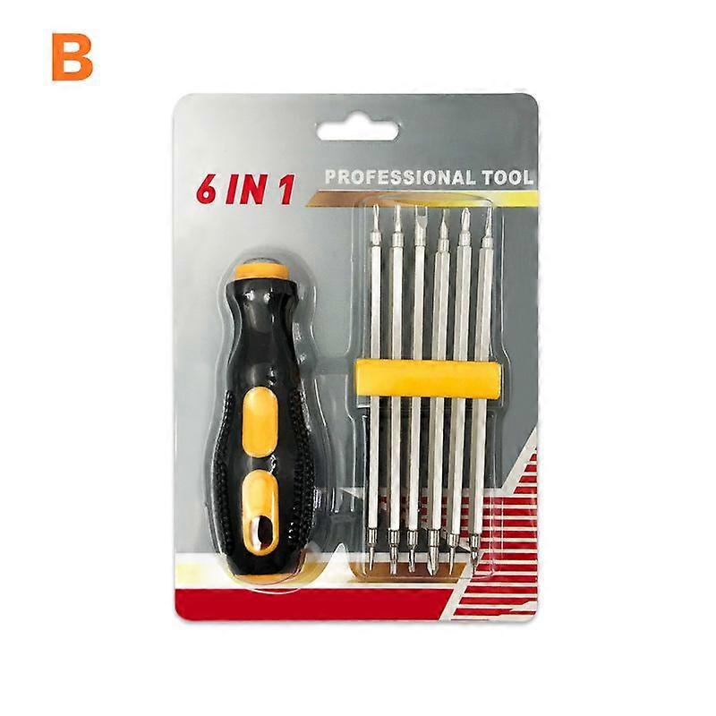6-In-1 High Intensity Magnetic Specialmulti-Function Screwdriver Bit Handle Set