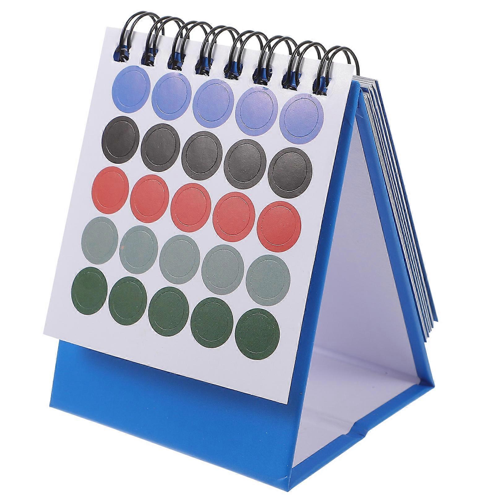 Office Desk Calendar Small Standing Calendar Rectangular Minimalist Style Metal Ring Binding Tracking Important Dates 1Pack