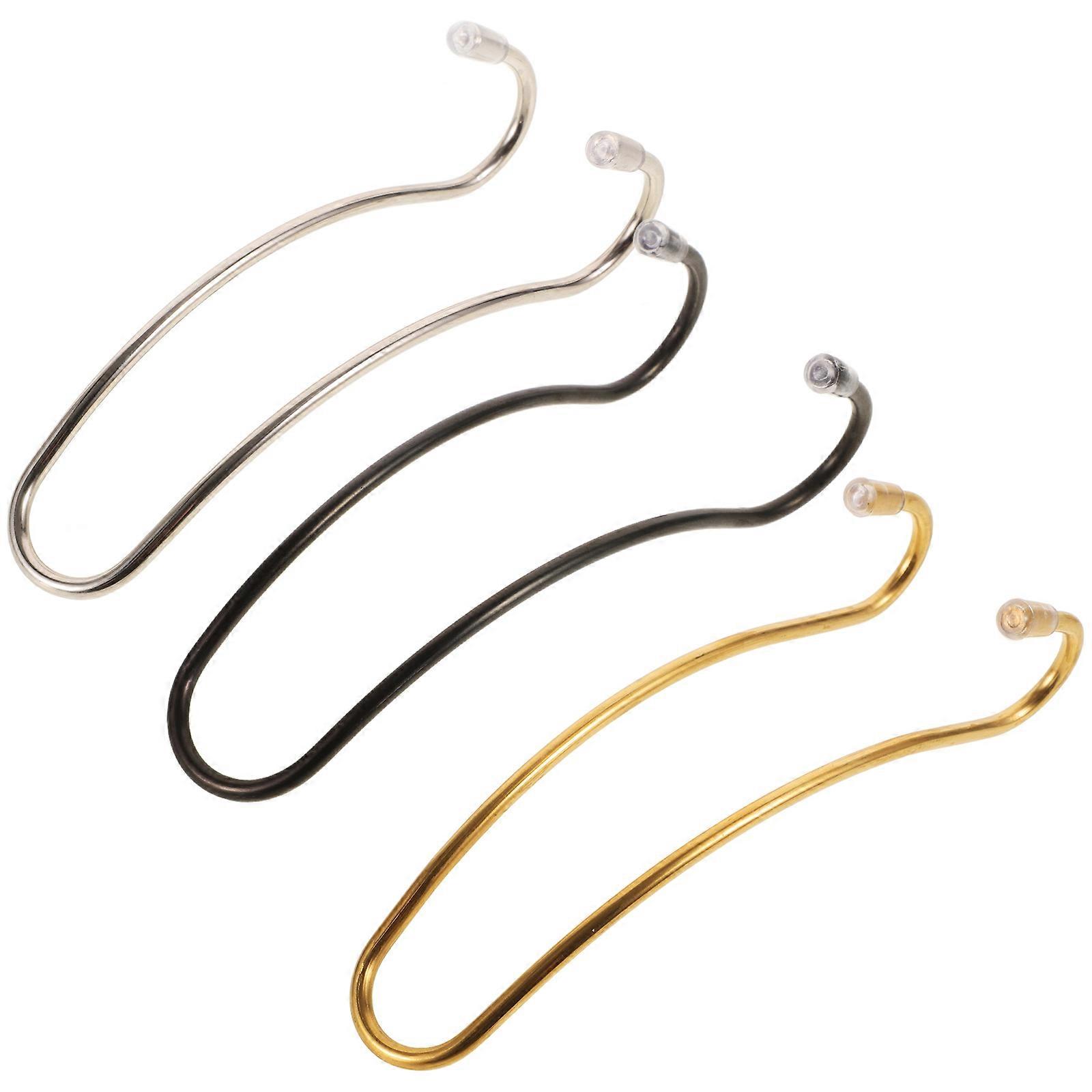 Multifunctional Stainless Steel Car Seat Headrest Hook for Purses and Bags Assorted Color 3pcs