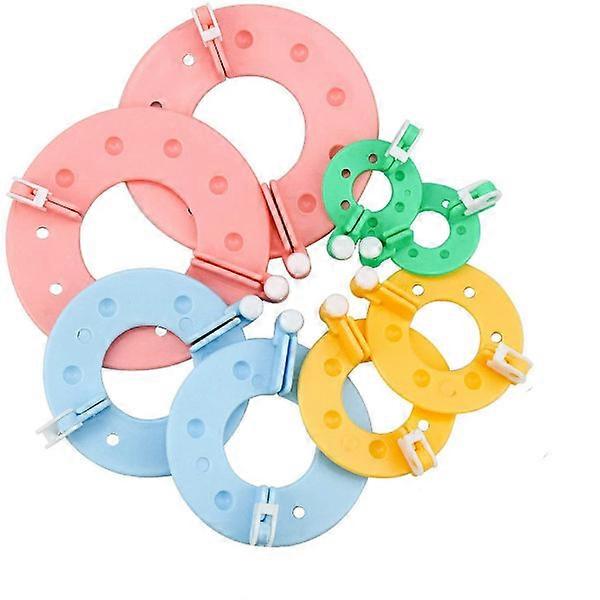 8 pz Pompon Maker 4 dimensioni Pom Pom Maker Craft Fluff Ball Weaver Kit Pom Pom Maker Pom Pom Template Fluff Ball Kit di strumenti per ricamo fai da te per bambini