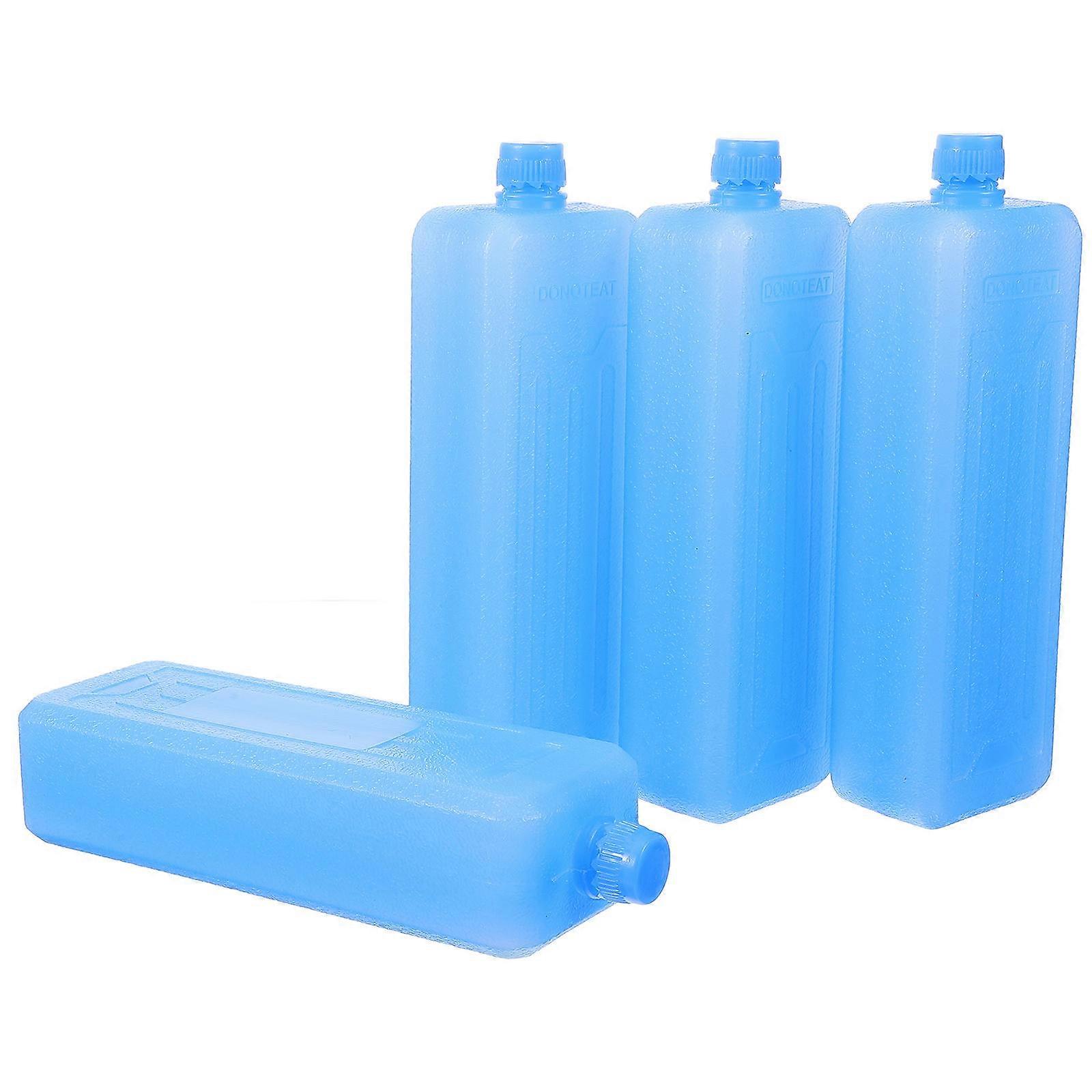Cooler Freezer Boxes Cooler Freezing Technology Rectangular Sky-Blue 4Pcs