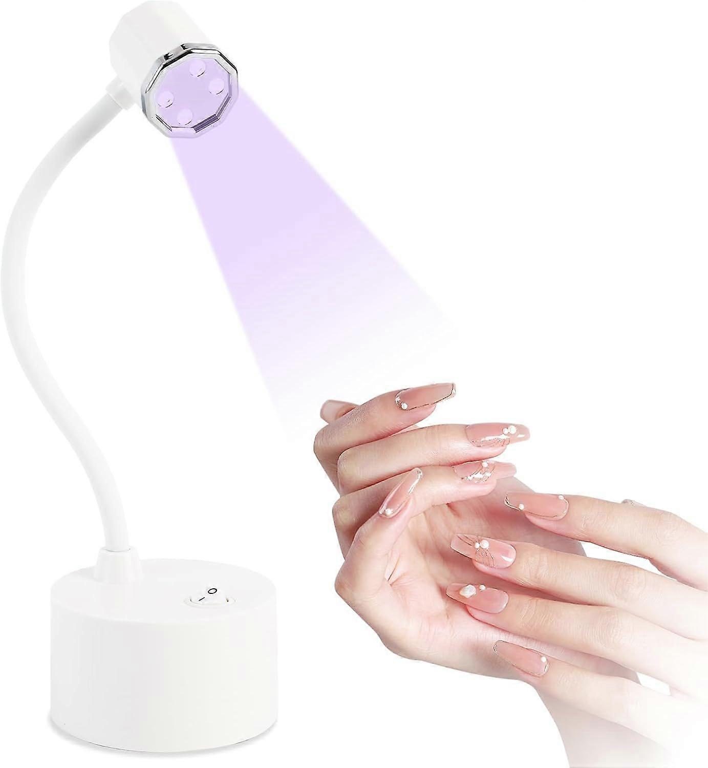 Touch Switch Gel X Lamp, Flash Curing Mini Nail Lamp, Rechargeable Cordless UV