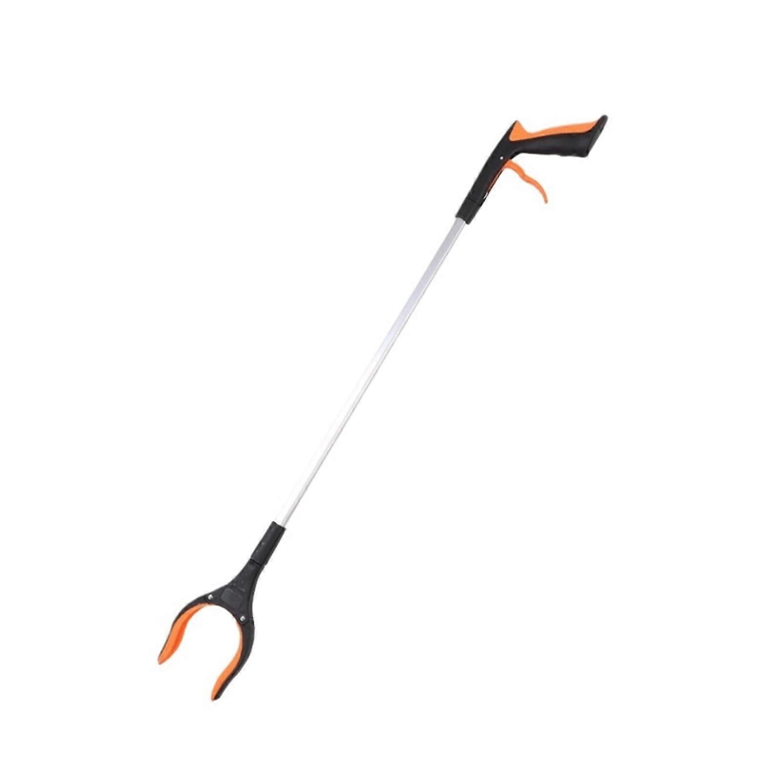 Greifzange Müllgreifer 83cm Orange - Heavy-Duty Trash Picker Tool, Grip Arm Extension, Claw Grabber for Litter Collection
