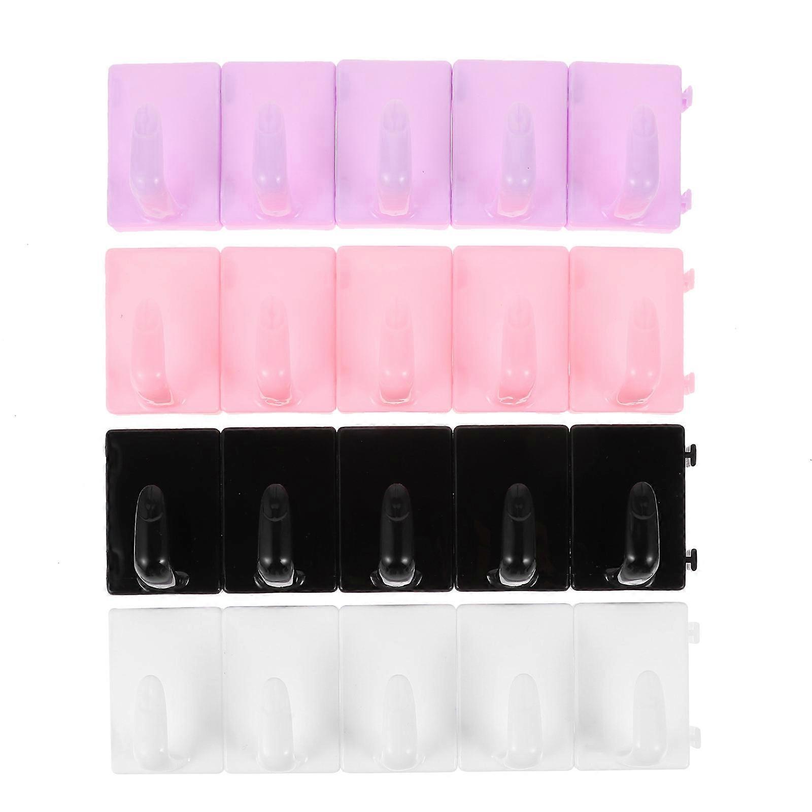 Nail Tip Holders Plastic Bases for Manicure Function 4Pcs Support Set