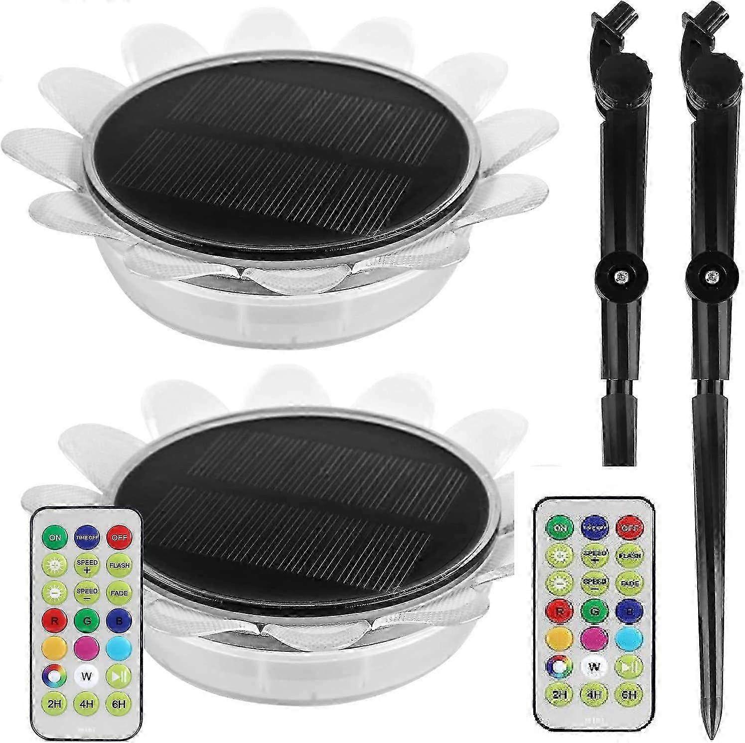 LED Color Changing Solar Floating Pond Lights - Decorative Flower Lights for Pool, Pond, Water Features, Weddings & Birthdays