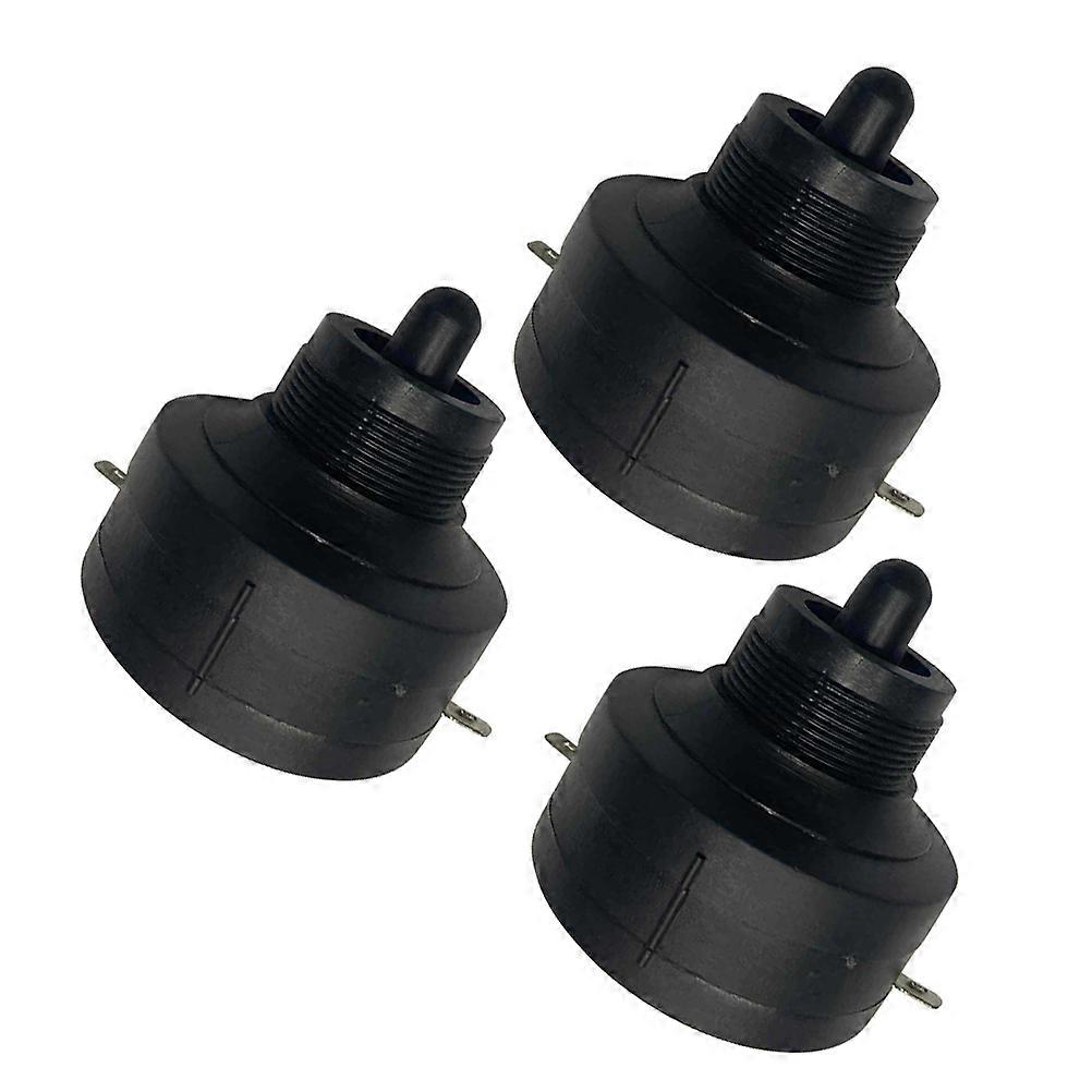 Auto Tweeter Speakers 3Pack Suitable For Car Accessories With Black Plastic Construction And Sound Alert Function