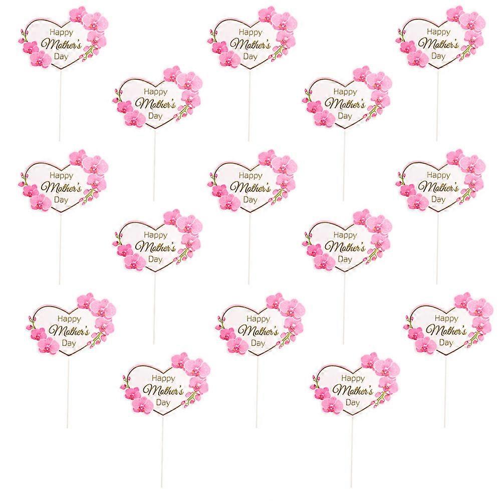 20Set Mother's Day Cake Decor Pink English Letters Design Party Ornaments For Celebration
