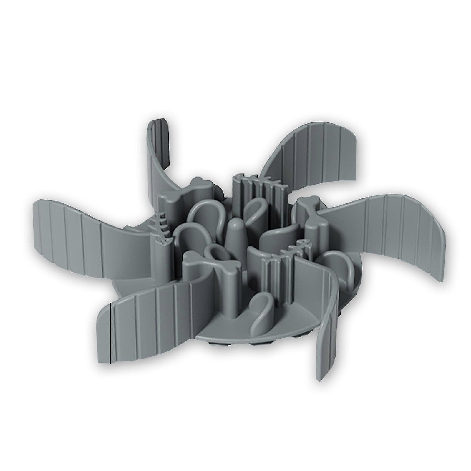 Anti Slinging Dog Bowl - Silicone Slow Feeder with Non-Slip Suction Cups, Adjustable Size for Easy Insertion