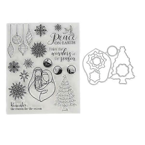 Transparent Stamp Clear Unique Pattern Reusable Wide Application for Card Making Scrapbooking