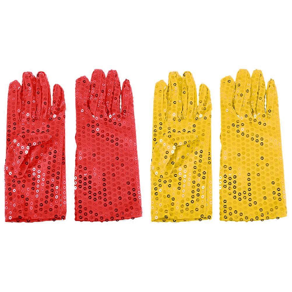 Sequined Gloves for Elegant Costumes, Versatile and Functional