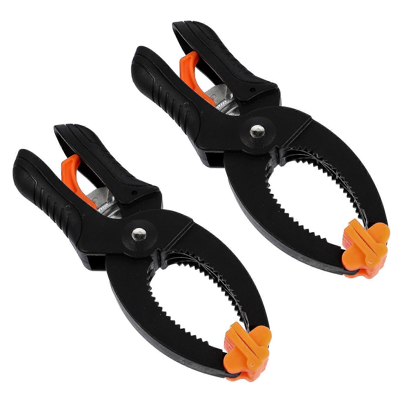 Durable A-Shaped Clamps Spring Clips Designed For Photography Use Black 6.76X1.97X0.83 Inch 2Pcs