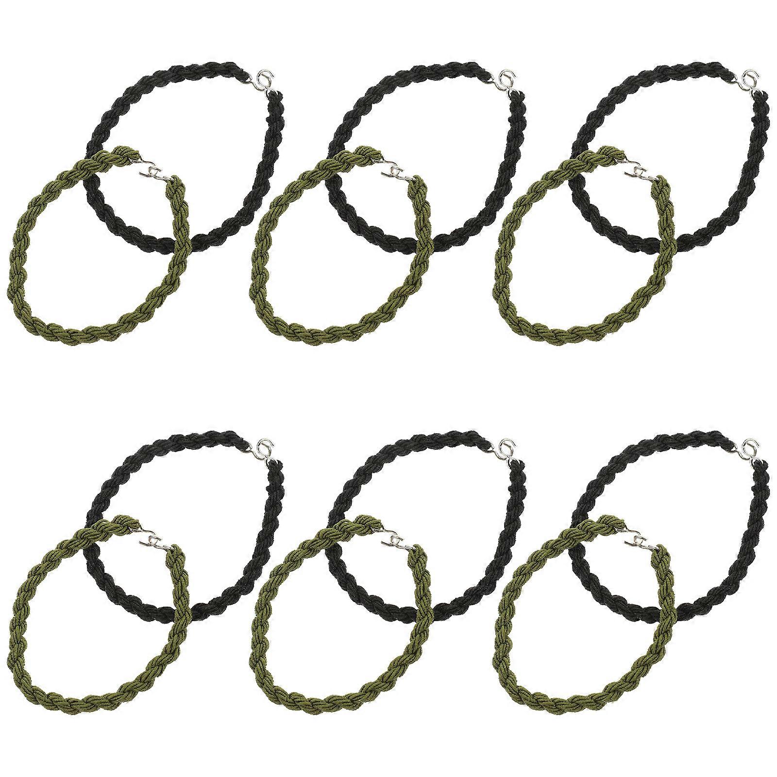 Multi-function Trouser Leg Straps 12Pcs For Outdoor Activities In Assorted Color Elastic Structure For Easy Use