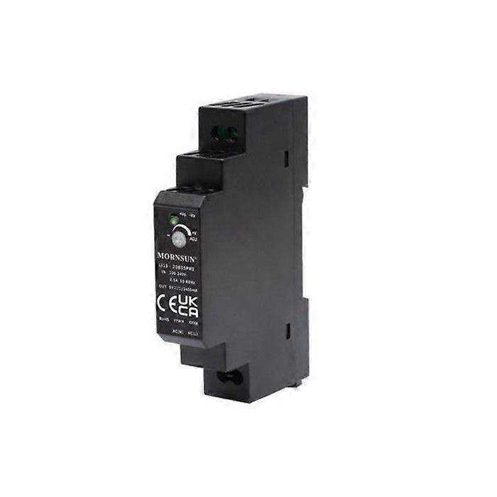 Mornsun Industrial Power Supply on DIN Rail - Single Output - 15 W - 24 V - 0.63 A
