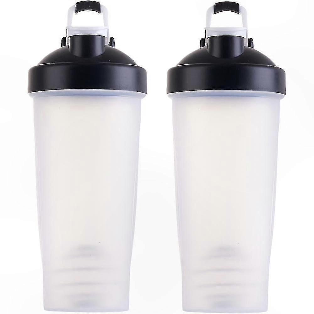 Reusable Plastic Bottle for Protein Shakes, Smoothies, Beverages, and Salad Dressing Mixing