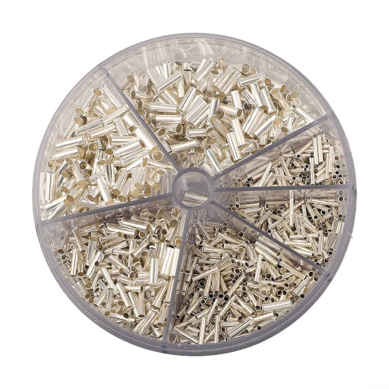 Electrical ferrules, 1900 pieces, noninsulated, crimp connector set with 5 model variants for reliable cable terminations and electrical projects.