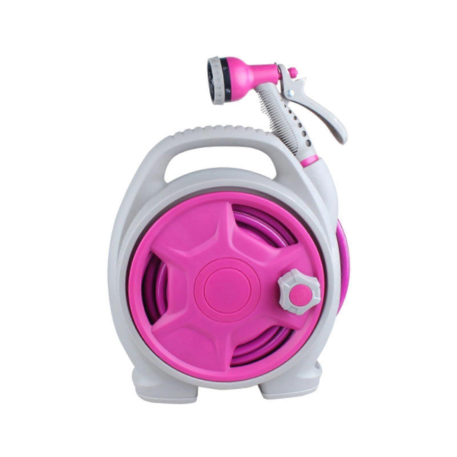 Retractable garden hose reel, portable, with 6 spray patterns for easy terrace watering, 15 m Ref: 8481