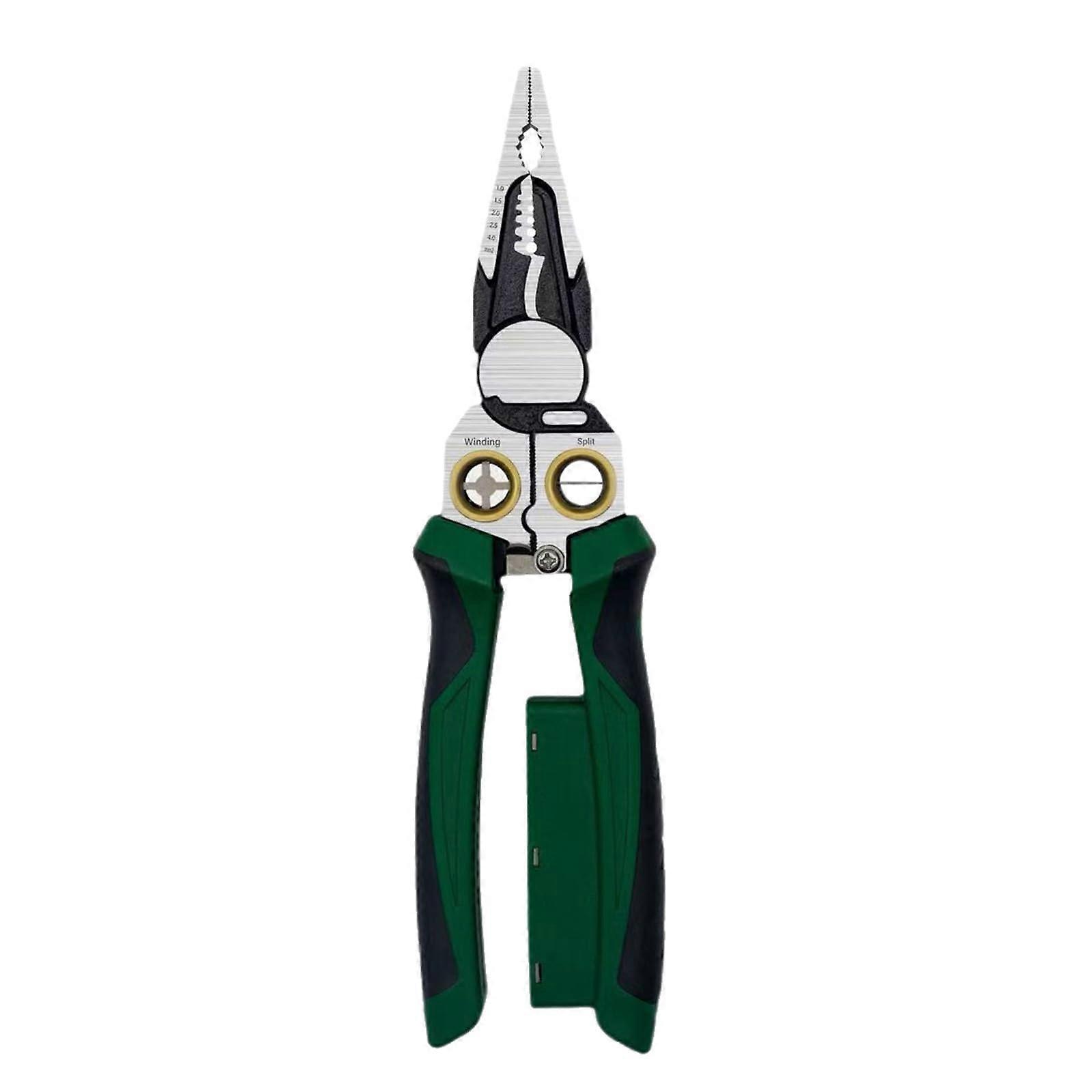 Professional Electrician Pliers For Wires Stripping Twisting Cutting And Live Detection 12V250V Portable Testing Pliers