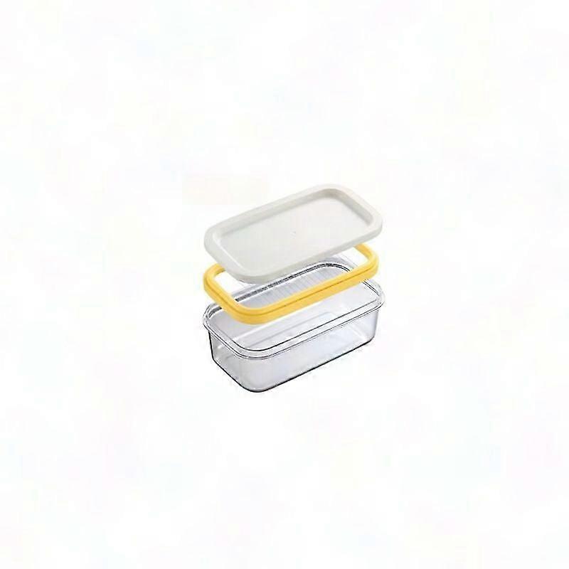 Plastic Butter Dish with Cookie Cutter for Easy Slicing & Storage
