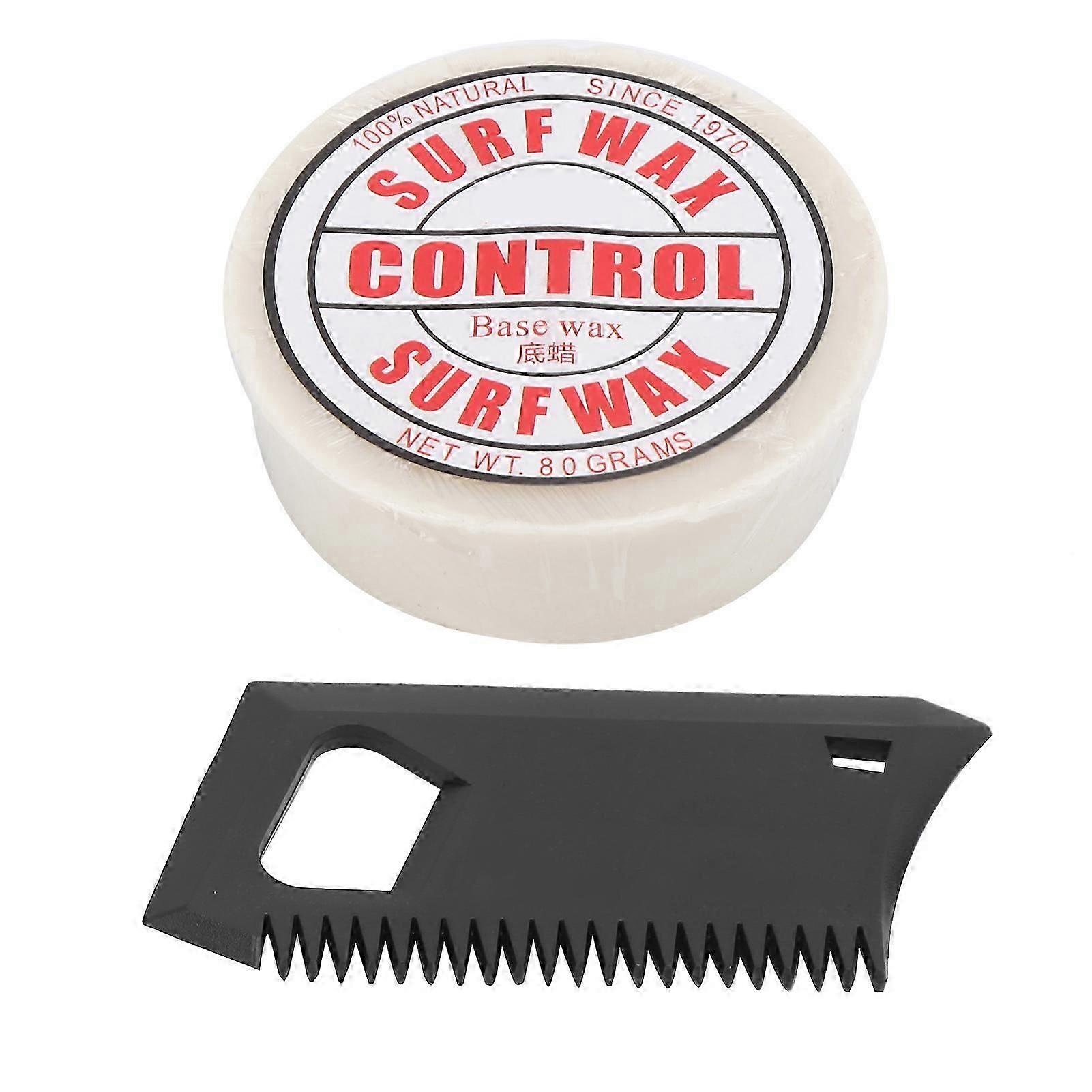 Portable AntiSlip Paraffin Surf Skateborad Wax Surfing Board Accessory with Wax Comb