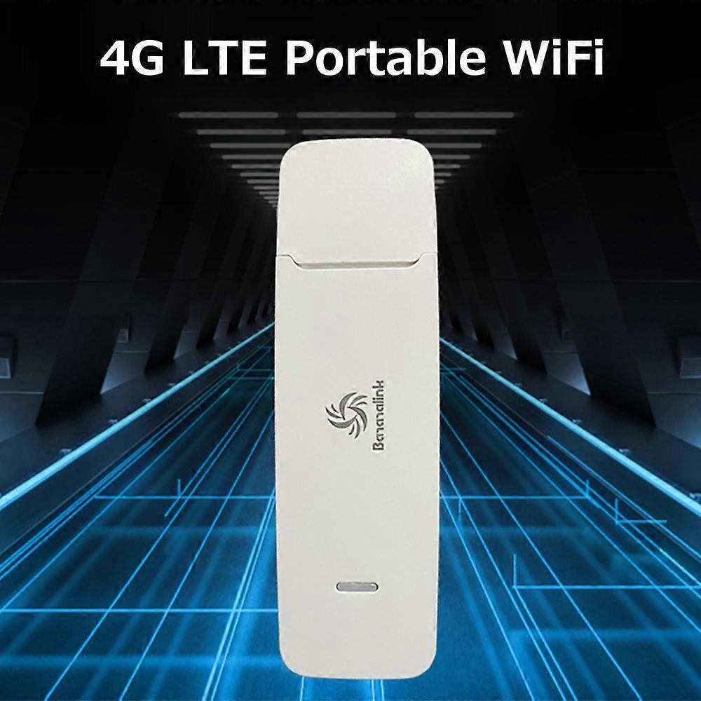 4G LTE Portable WiFi 150Mbps USB Mini Wireless Router USB WiFi Dongle Mobile WiFi with WiFi Hotspot Easy Operation White