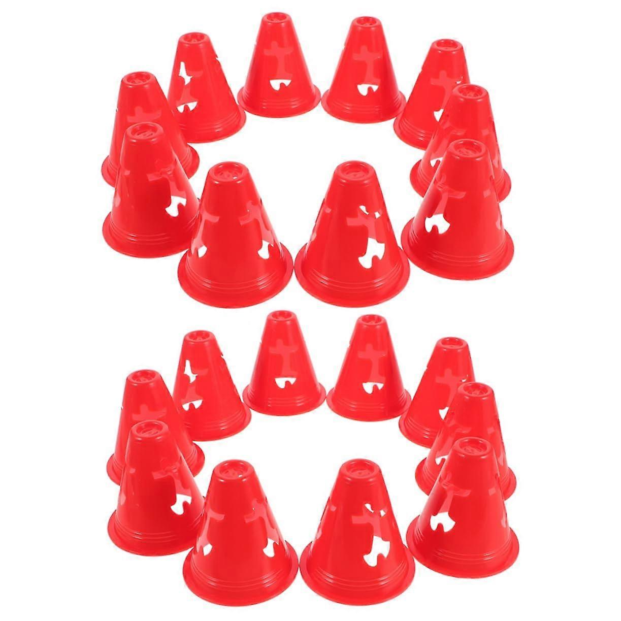 20pcs Roller Skating Training Cones Sports Cones for Boys and Girls for Classroom Soccer Practice