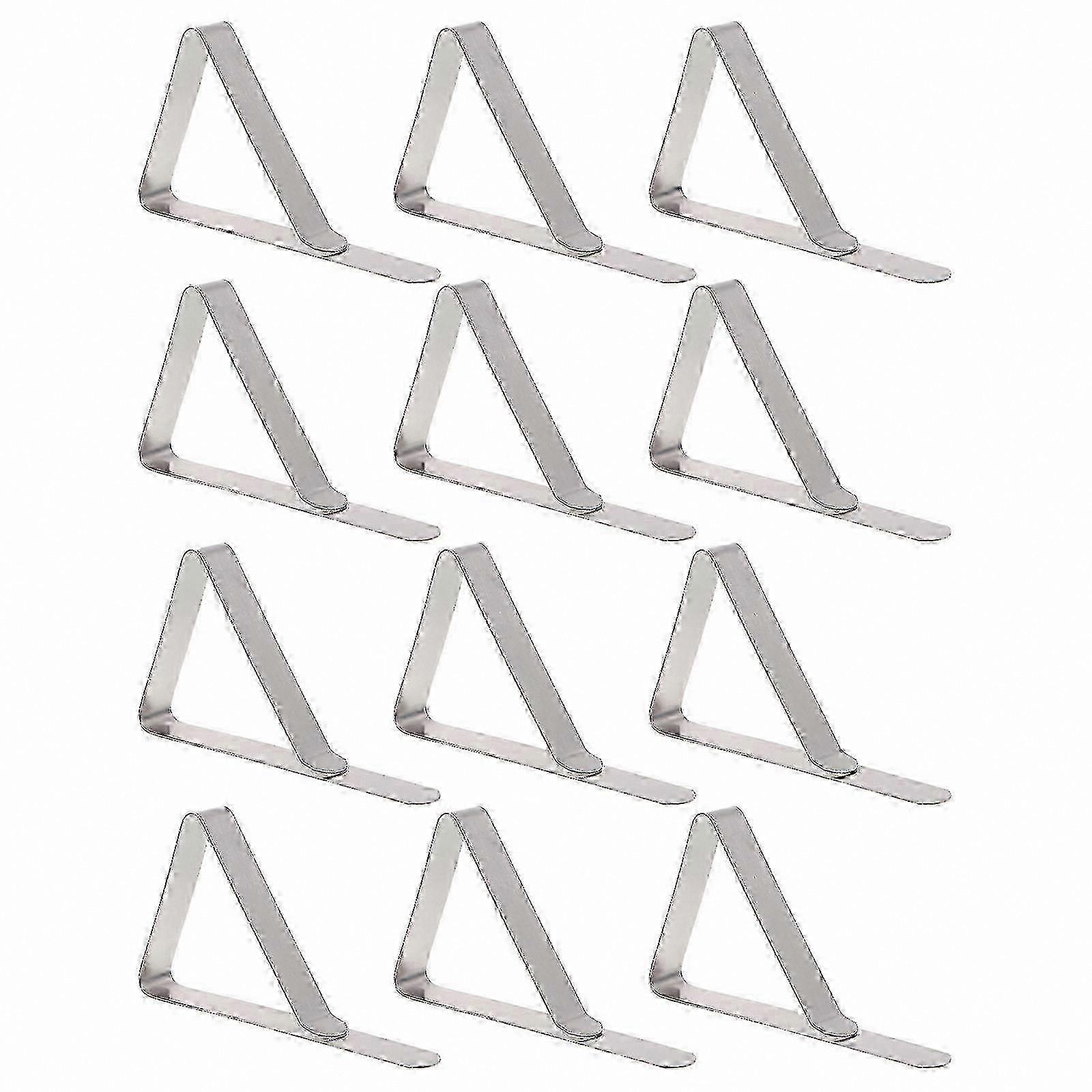 12-Pack Tablecloth Clips with Triangle Design for Secure Table Cover Holders