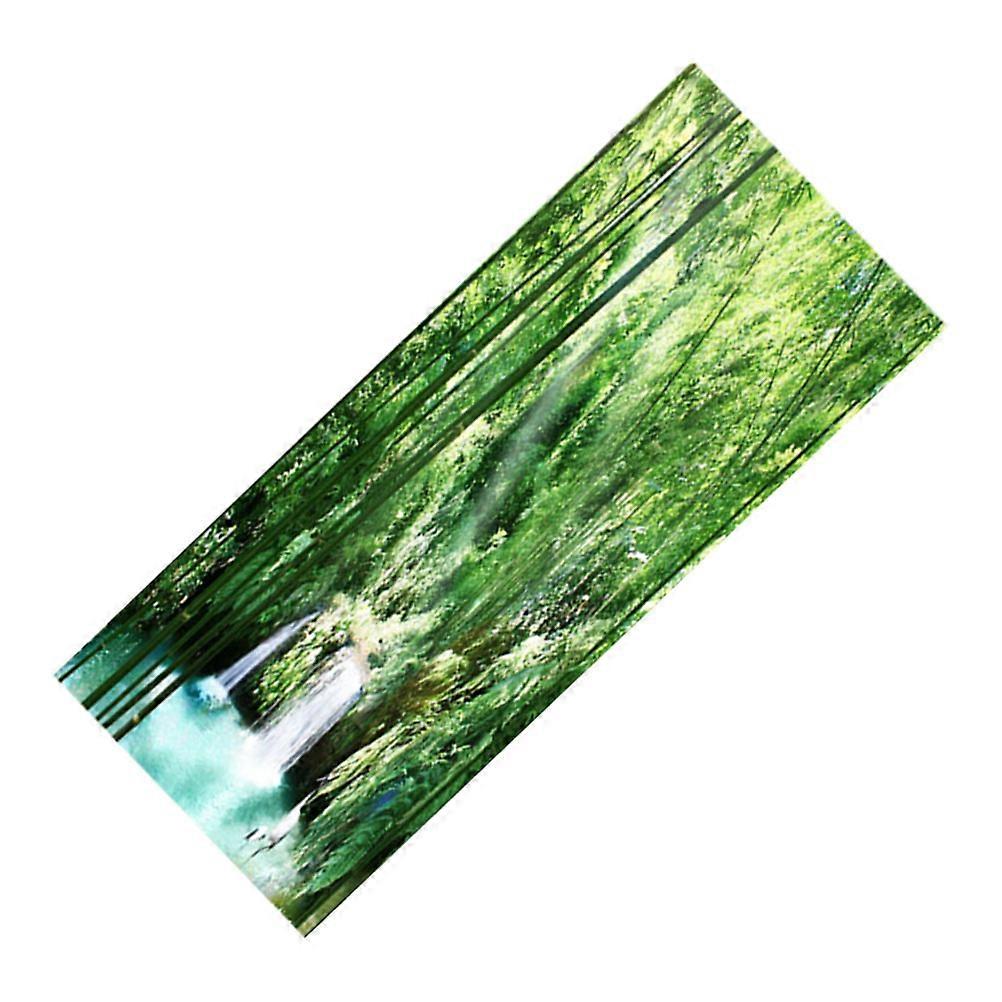 Peel and Stick Mural Wallpaper 3D Door Sticker for Kitchen Green Self Adhesive 1Set