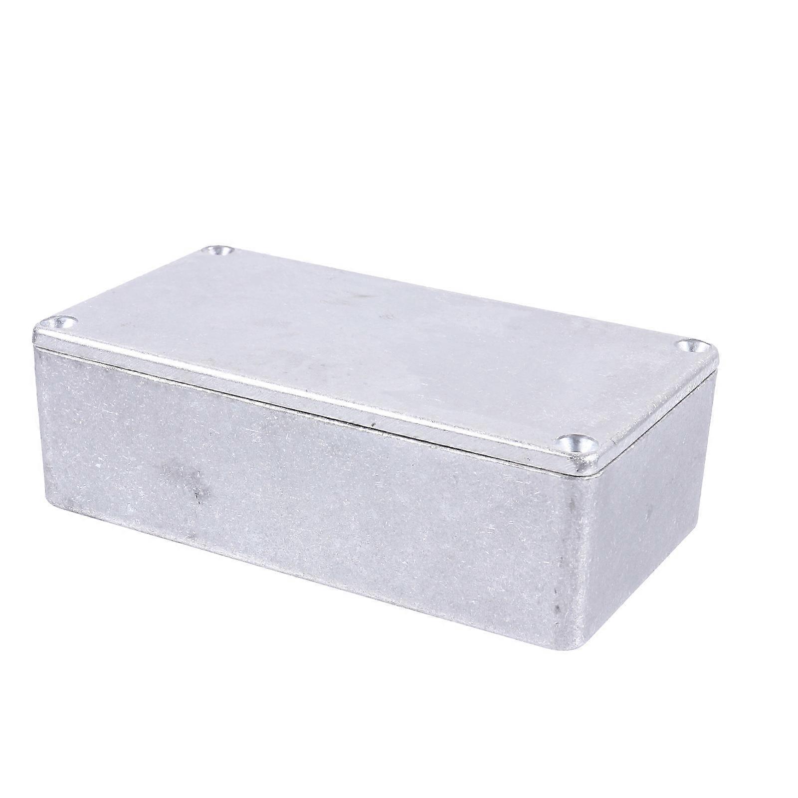 Aluminum Effect Metal Enclosure Box for Guitar Pedal Project – Durable Housing with Screws for Easy Installation