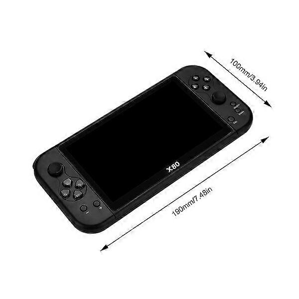Portable gaming console, X80, supports PS1/PSP games