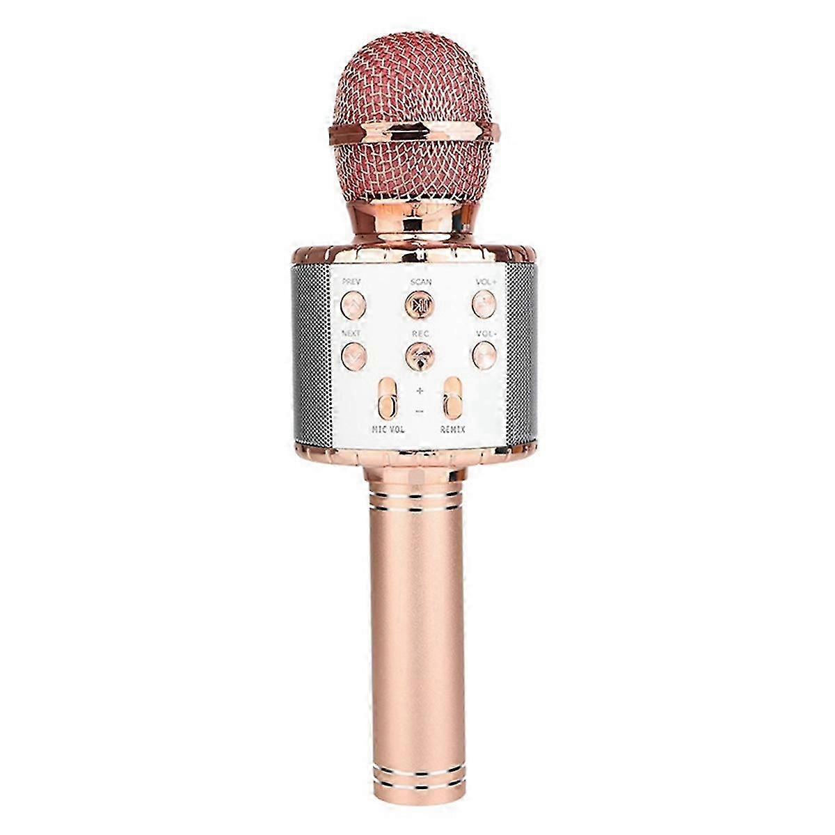 Bluetooth karaoke microphone for home singing with phone connection