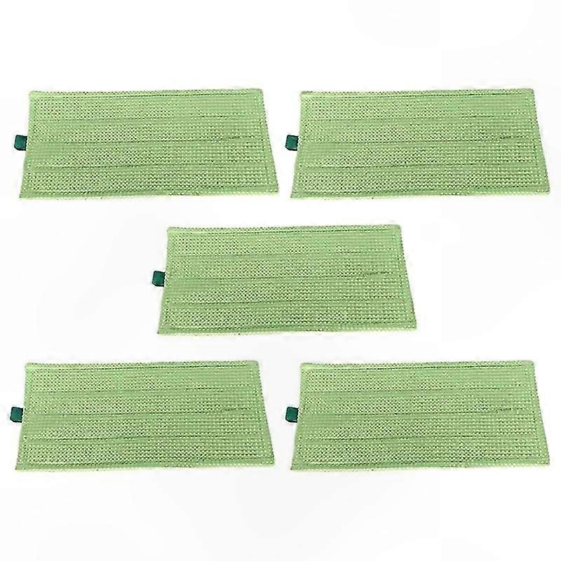 Hard Floor Mop Cleaning Pad Set - 5-Piece Replacement Pads for Compatible Mops