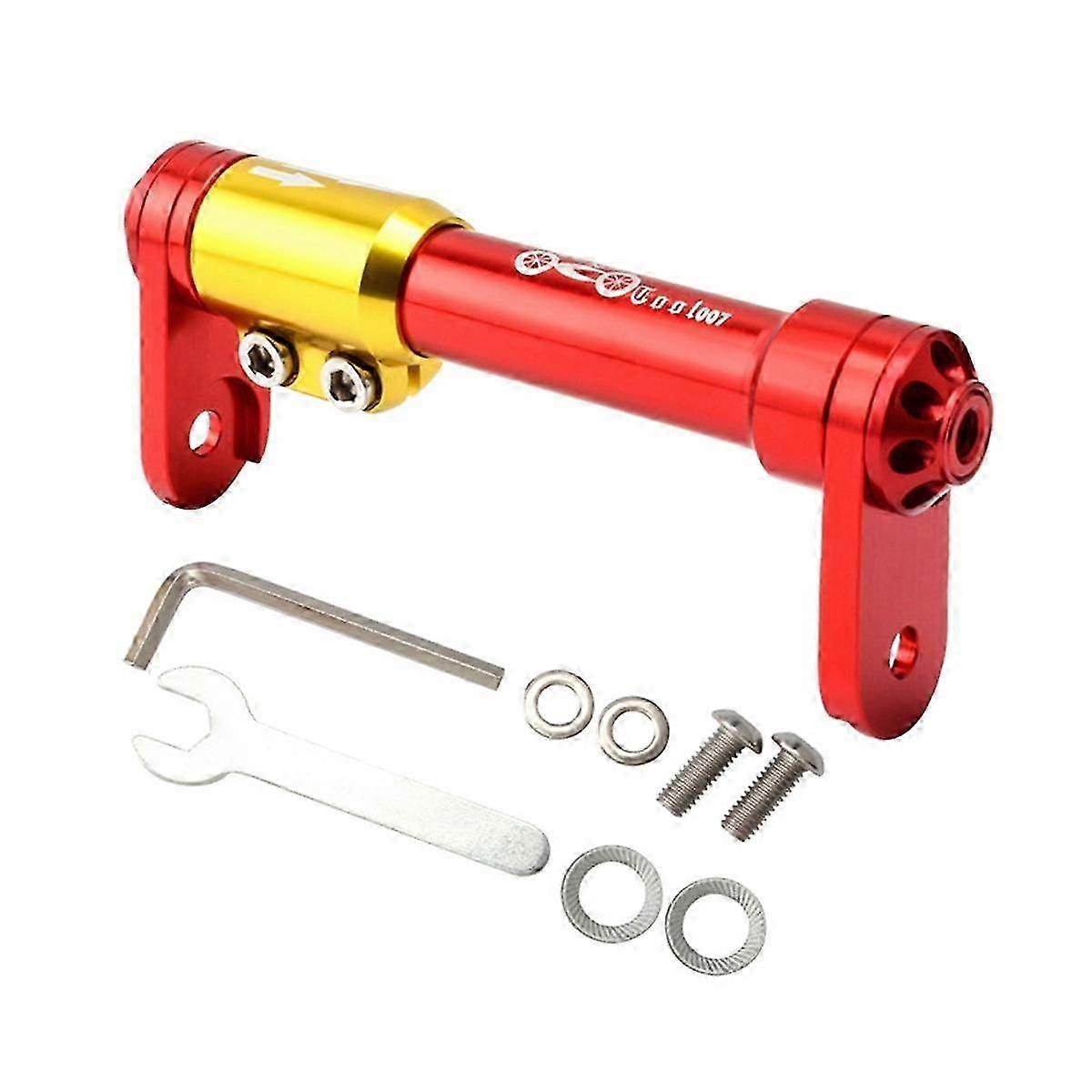 Folding Bike Easy Wheels Extension Bar Aluminum Alloy Easy Wheel Extender for Folding Bike(Red)