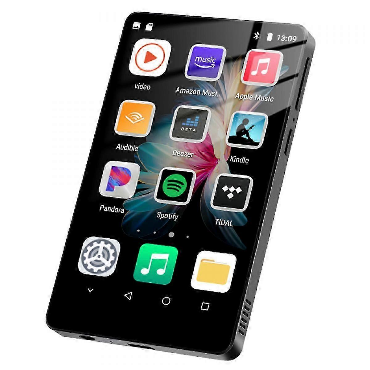 WiFi Compatible MP3 Player with Bluetooth 5.0, 4.0-inch Full Touch Screen Android Smart System MP4 Music Player