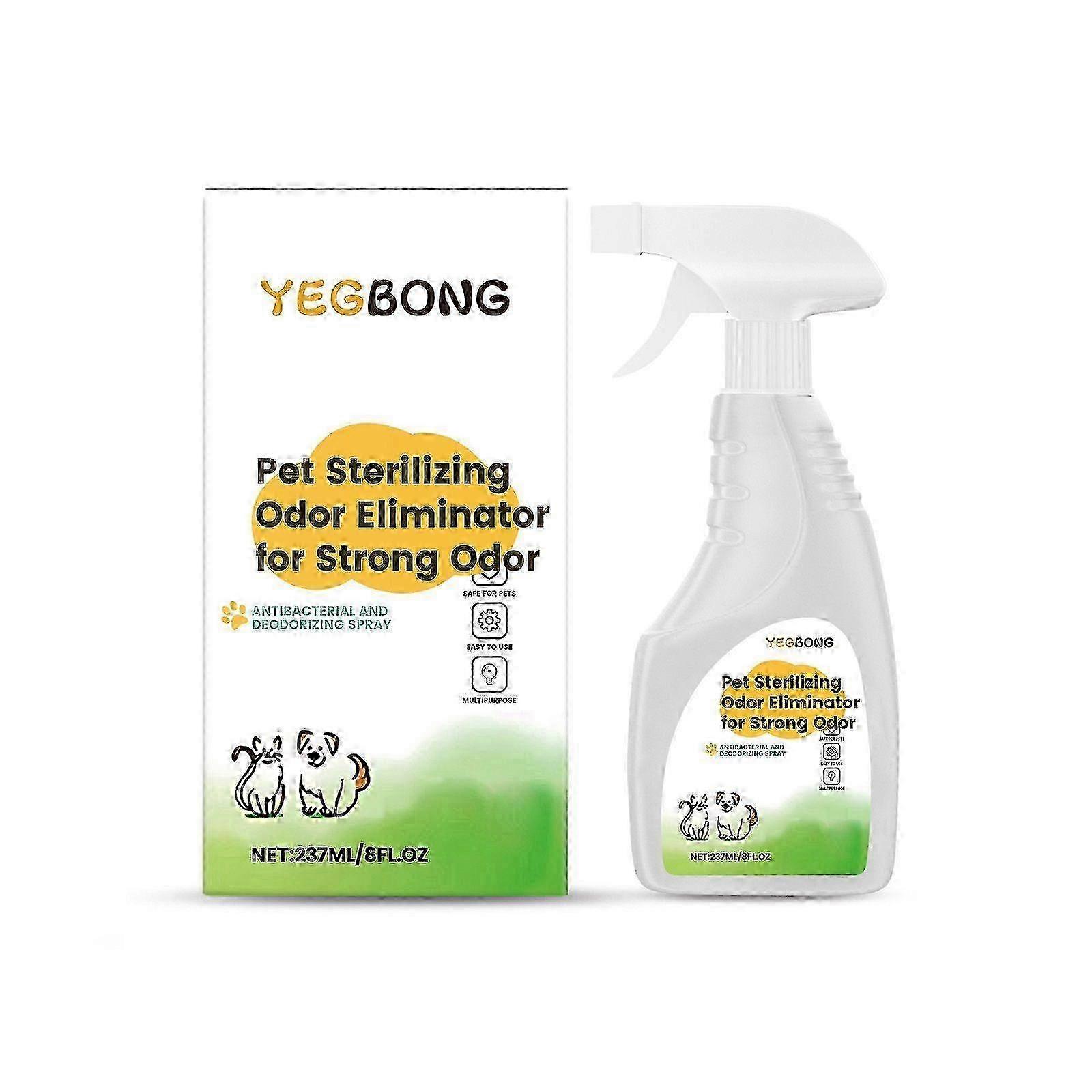 New Advanced Pet Odor Eliminator Spray with Antibacterial Deodorizer for All Pet Smell Surfaces